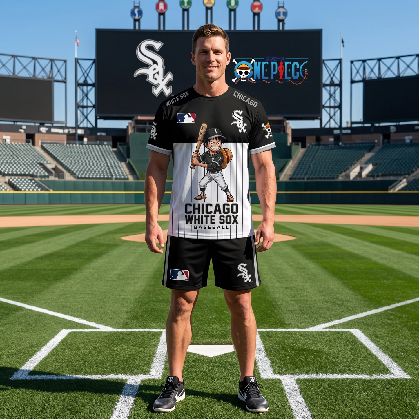 All 30 Teams Available-COMBO GIFTS FOR BASEBALL FAN | Sport Fan Set — T-Shirt + Shorts