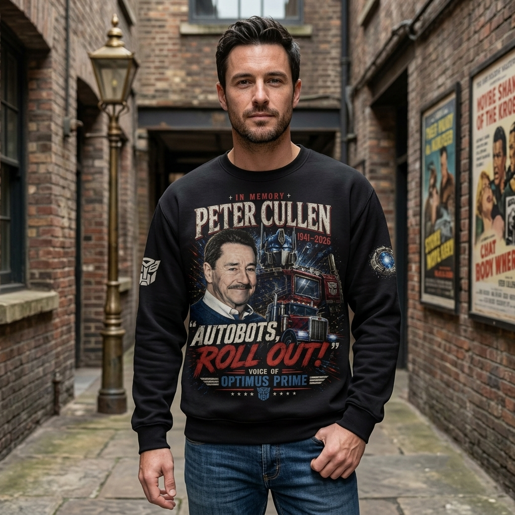 Peter Cullen Tribute Shirt — Vintage Robot Hero Voice Icon Gift