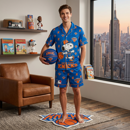 SHORT-SLEEVE PAJAMAS SET FOR BASKETBALL FAN