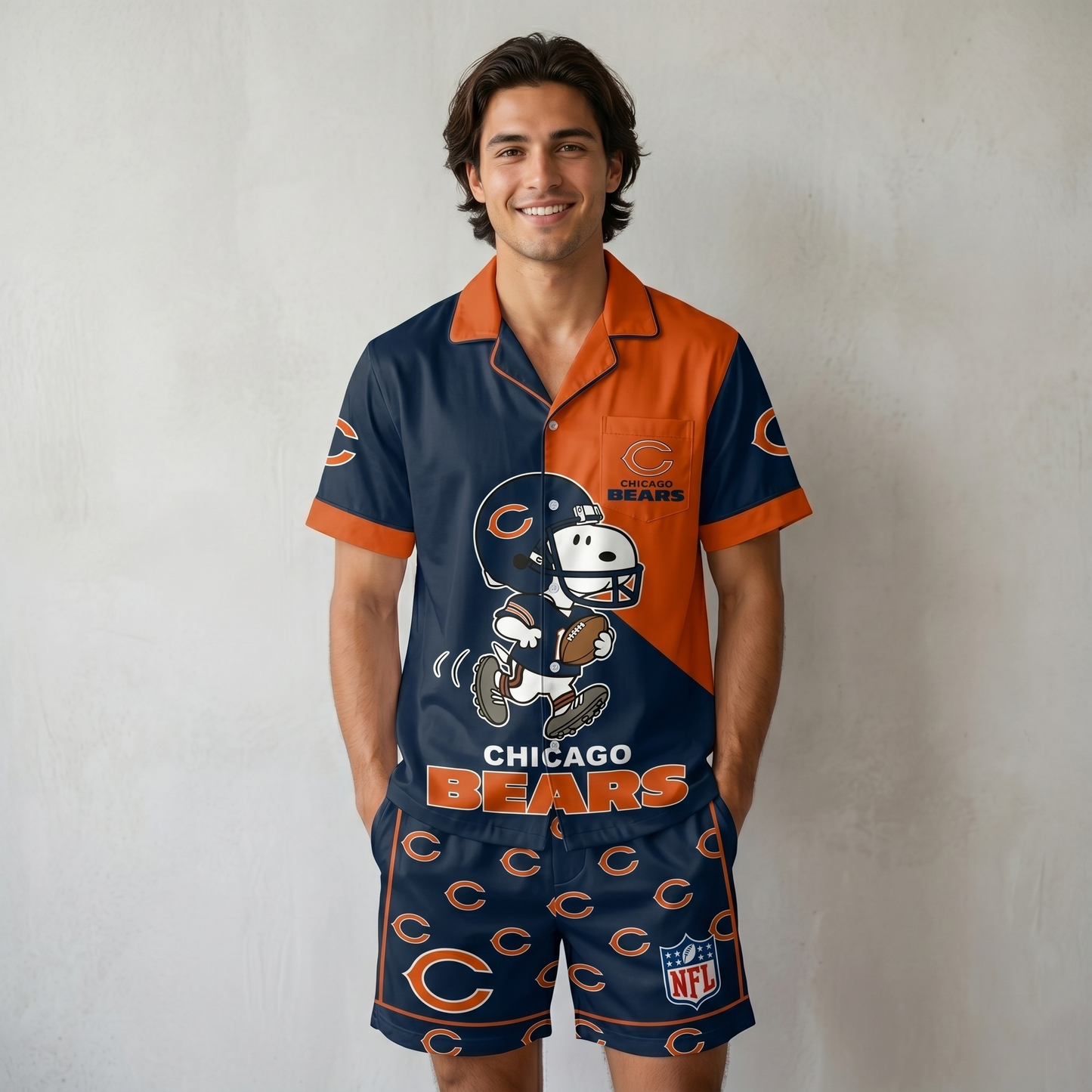 SHORT-SLEEVE PAJAMAS SET FOR TOP TEAM FAN