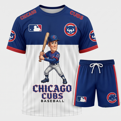 All 30 Teams Available-COMBO GIFTS FOR BASEBALL FAN | Sport Fan Set — T-Shirt + Shorts