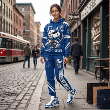 NFL Dog Football Fan Hoodie & Sweatpants & High Sneakers | All 32 Teams Available