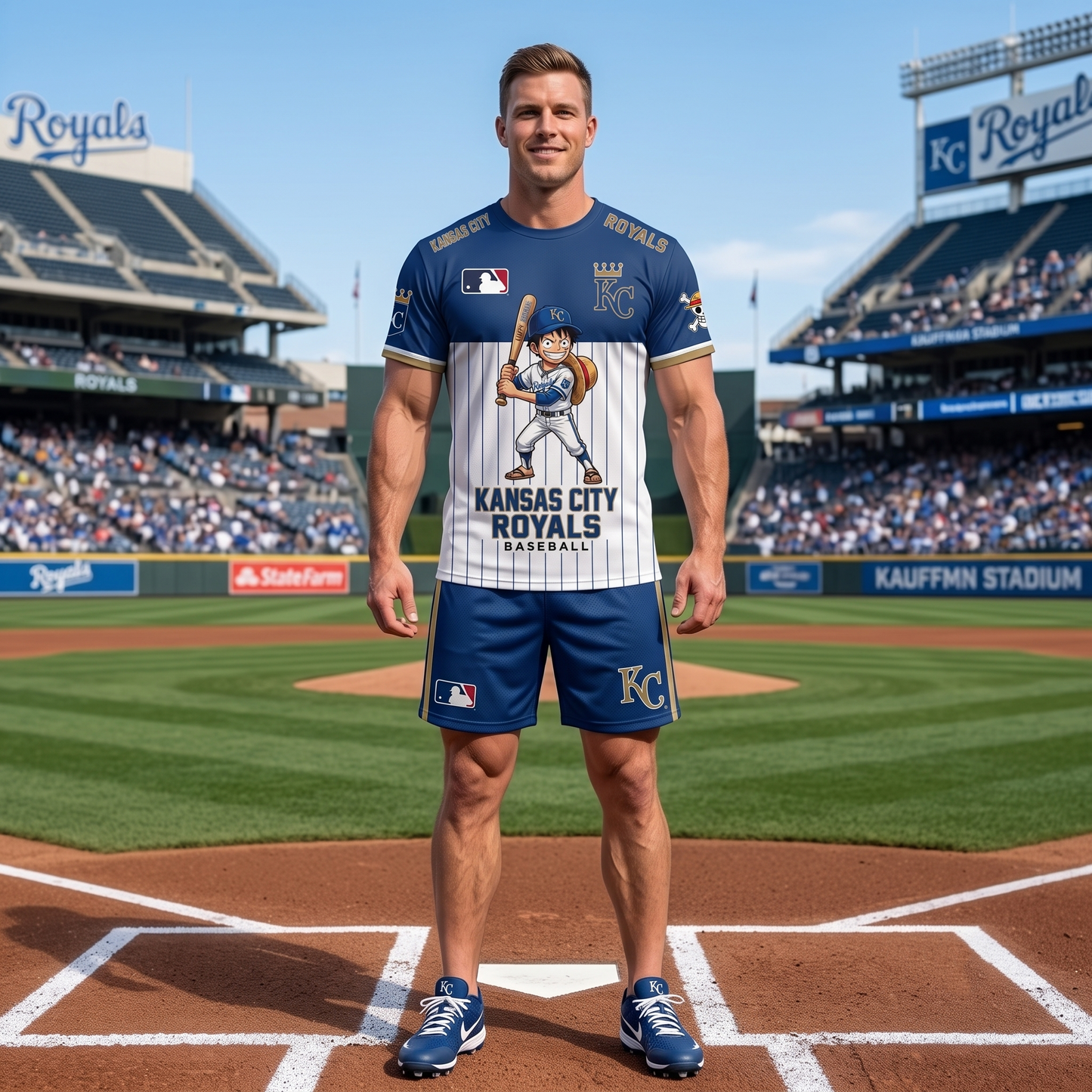 All 30 Teams Available-COMBO GIFTS FOR BASEBALL FAN | Sport Fan Set — T-Shirt + Shorts