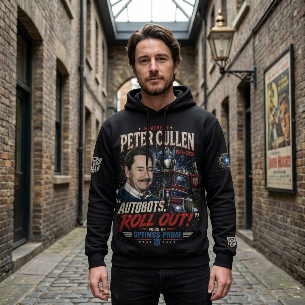 Peter Cullen Tribute Shirt — Vintage Robot Hero Voice Icon Gift