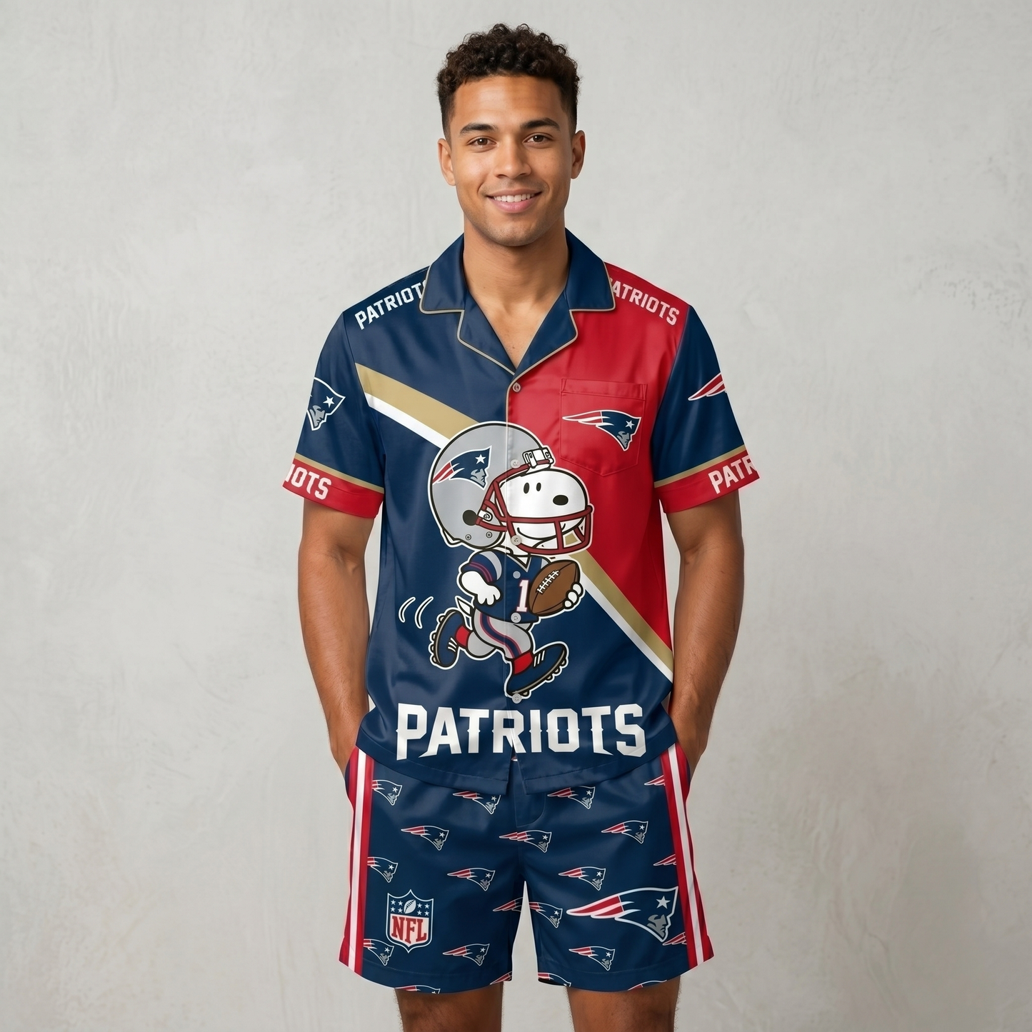 SHORT-SLEEVE PAJAMAS SET FOR TOP TEAM FAN