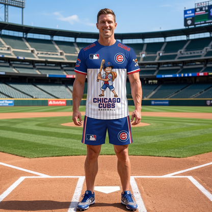 All 30 Teams Available-COMBO GIFTS FOR BASEBALL FAN | Sport Fan Set — T-Shirt + Shorts