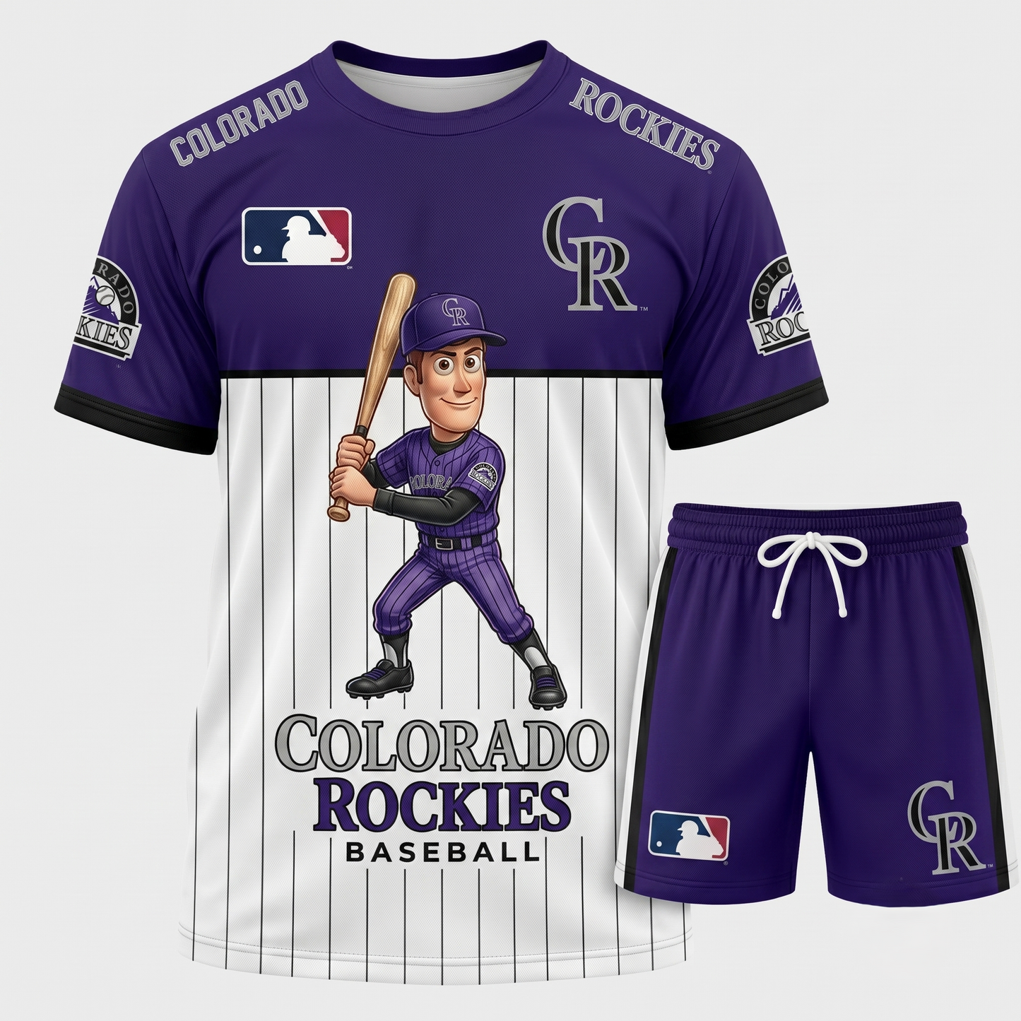All 30 Teams Available-COMBO GIFTS FOR BASEBALL FAN | Sport Fan Set — T-Shirt + Shorts