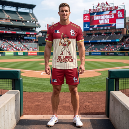 All 30 Teams Available-COMBO GIFTS FOR BASEBALL FAN | Sport Fan Set — T-Shirt + Shorts