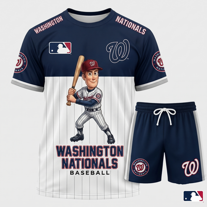 All 30 Teams Available-COMBO GIFTS FOR BASEBALL FAN | Sport Fan Set — T-Shirt + Shorts