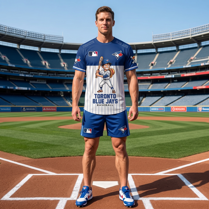 All 30 Teams Available-COMBO GIFTS FOR BASEBALL FAN | Sport Fan Set — T-Shirt + Shorts