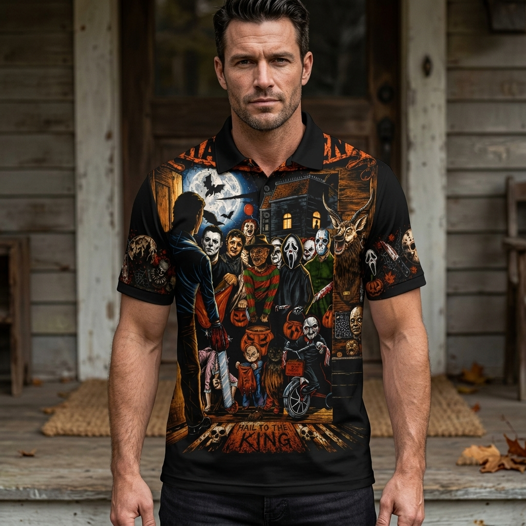 Halloween Horror Night Shirt — Vintage Scary Movie Graphic Hoodie Sweatshirt