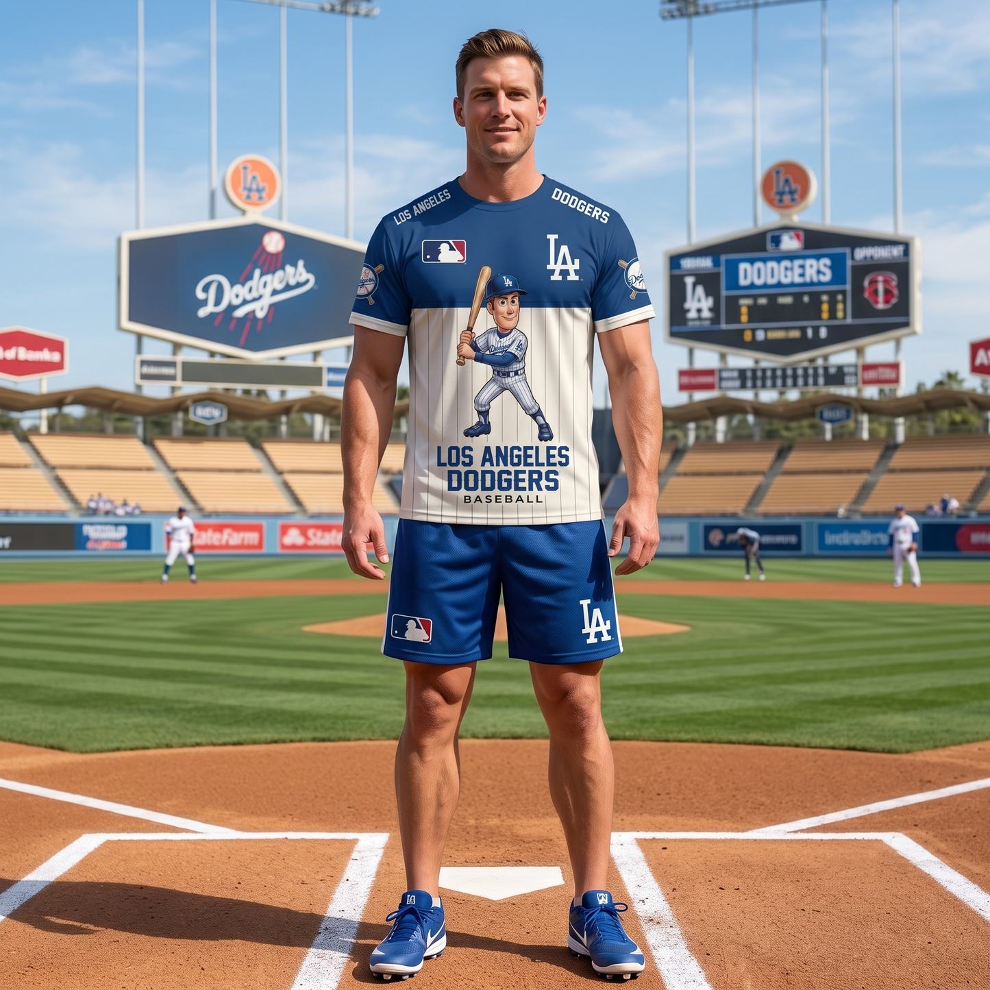 All 30 Teams Available-COMBO GIFTS FOR BASEBALL FAN | Sport Fan Set — T-Shirt + Shorts
