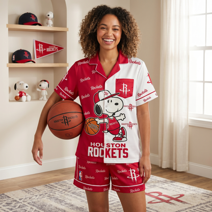 SHORT-SLEEVE PAJAMAS SET FOR BASKETBALL FAN