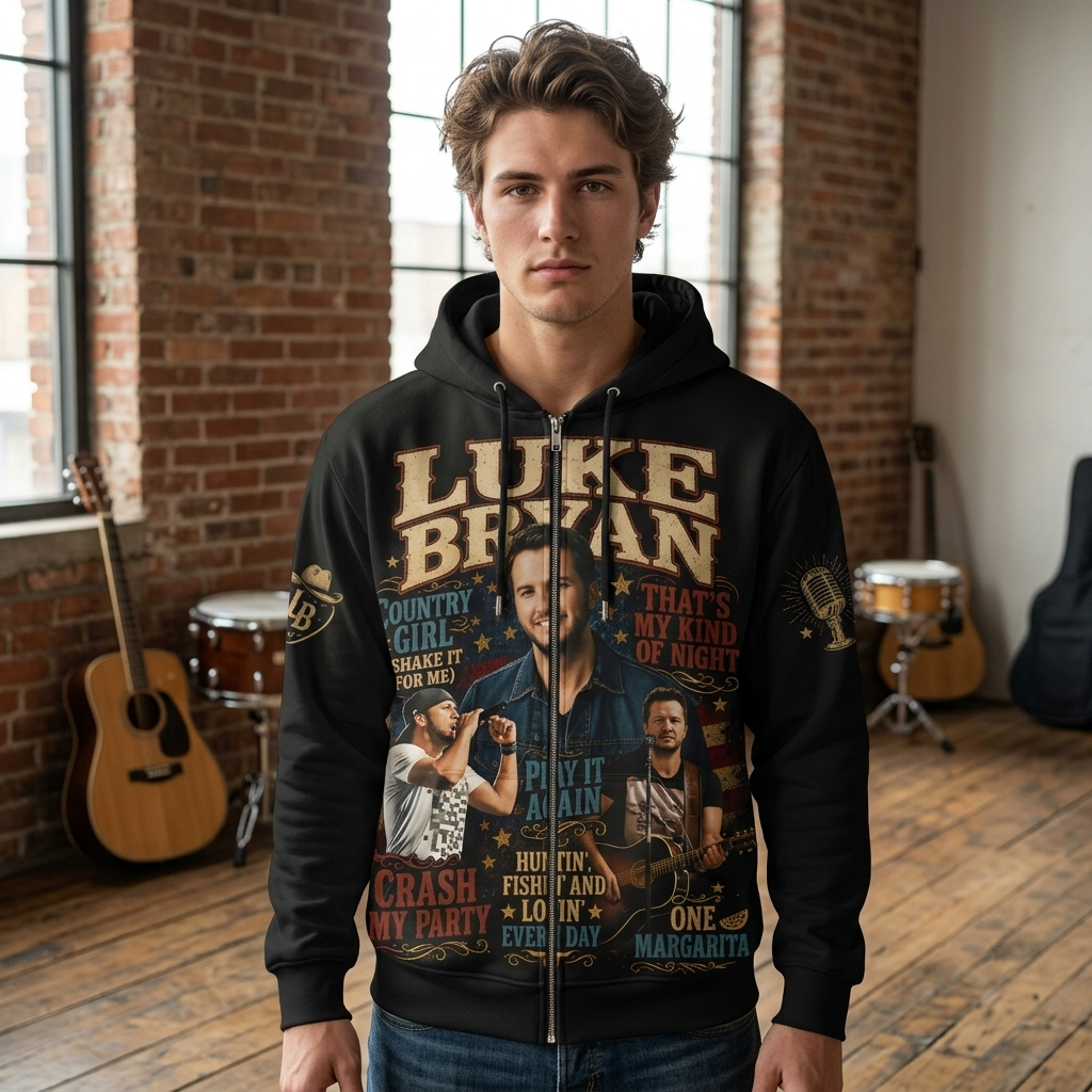 Luke Bryan Country Music Shirt — Vintage Western Fan Graphic Tee