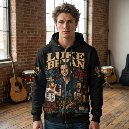 Luke Bryan Country Music Shirt — Vintage Western Fan Graphic Tee
