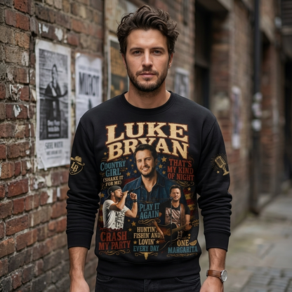 Luke Bryan Country Music Shirt — Vintage Western Fan Graphic Tee