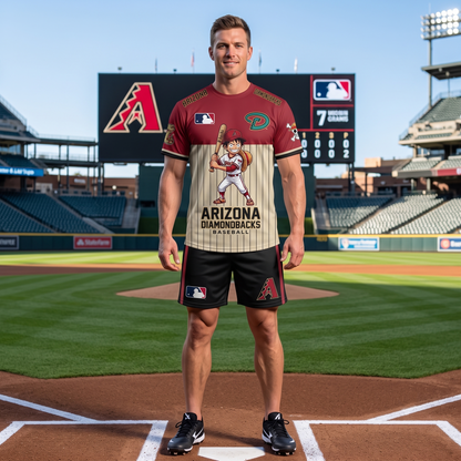 All 30 Teams Available-COMBO GIFTS FOR BASEBALL FAN | Sport Fan Set — T-Shirt + Shorts