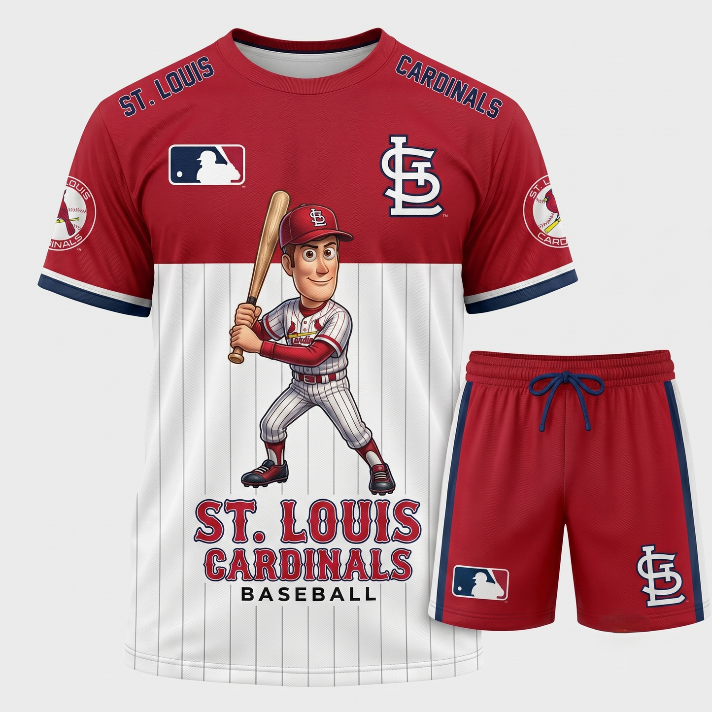 All 30 Teams Available-COMBO GIFTS FOR BASEBALL FAN | Sport Fan Set — T-Shirt + Shorts