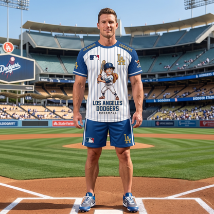 All 30 Teams Available-COMBO GIFTS FOR BASEBALL FAN | Sport Fan Set — T-Shirt + Shorts
