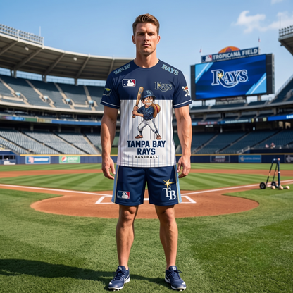 All 30 Teams Available-COMBO GIFTS FOR BASEBALL FAN | Sport Fan Set — T-Shirt + Shorts