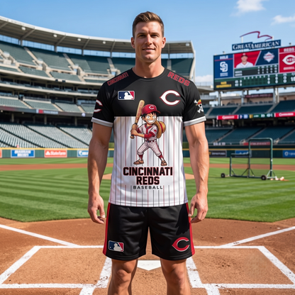 All 30 Teams Available-COMBO GIFTS FOR BASEBALL FAN | Sport Fan Set — T-Shirt + Shorts
