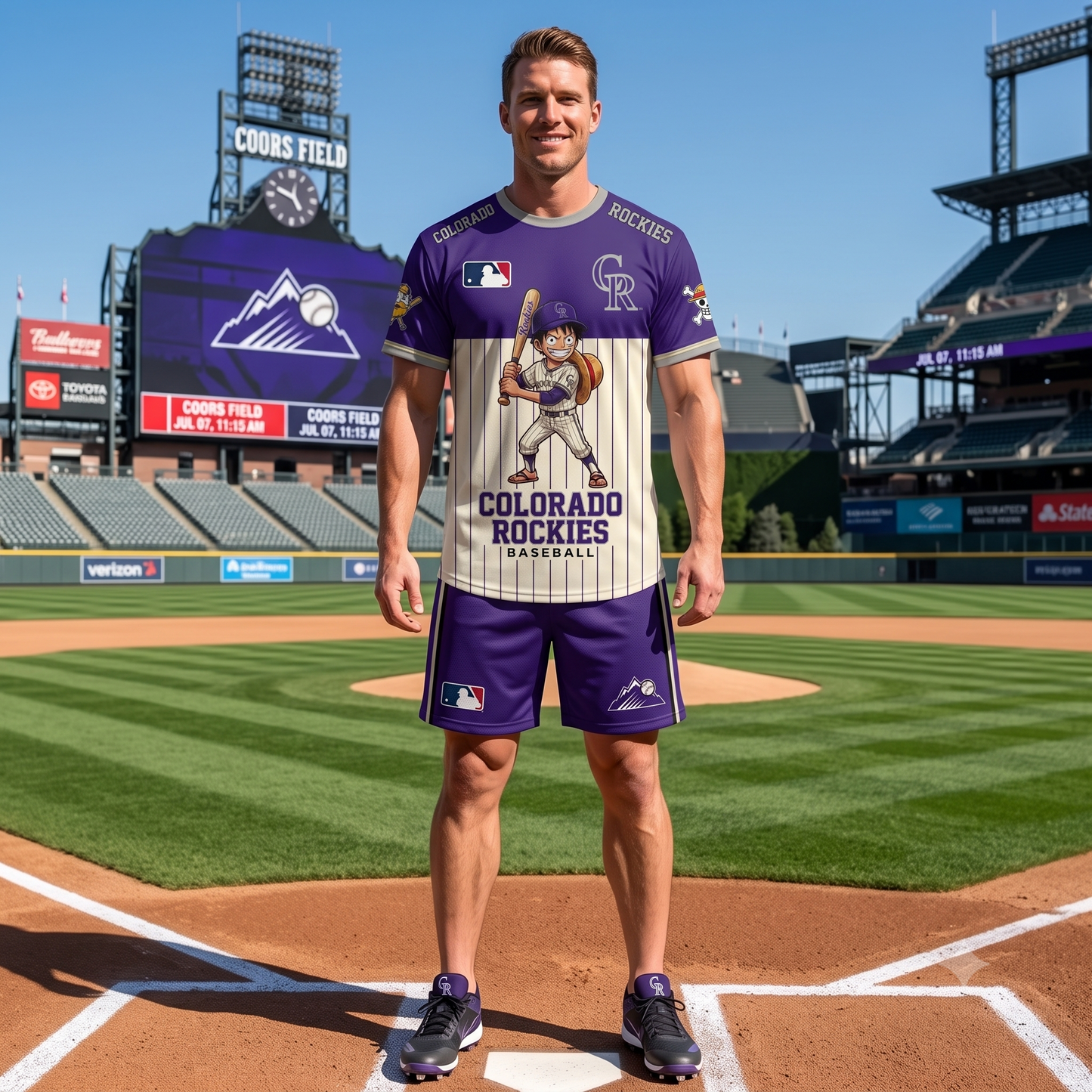 All 30 Teams Available-COMBO GIFTS FOR BASEBALL FAN | Sport Fan Set — T-Shirt + Shorts