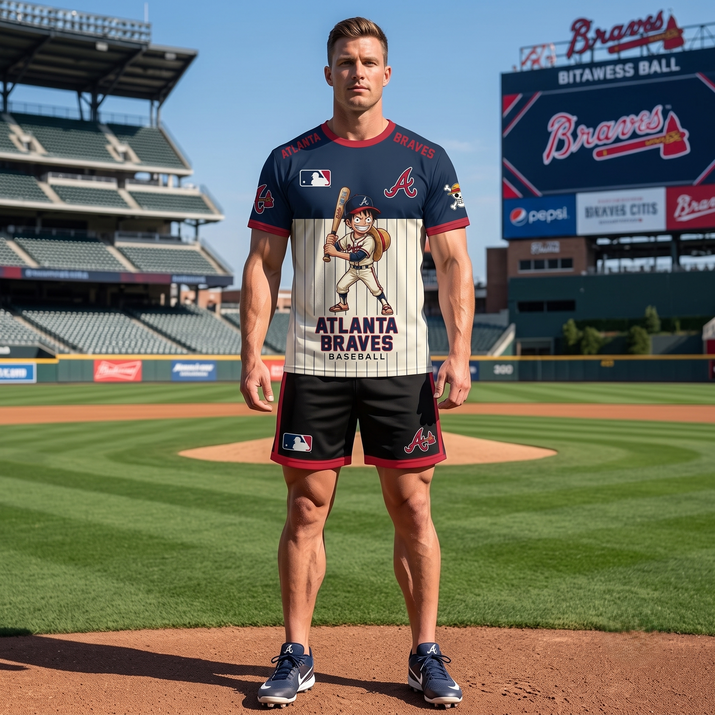All 30 Teams Available-COMBO GIFTS FOR BASEBALL FAN | Sport Fan Set — T-Shirt + Shorts