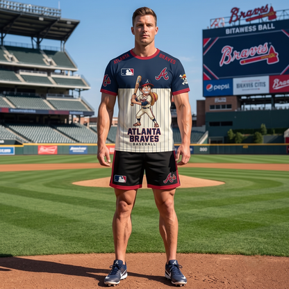 All 30 Teams Available-COMBO GIFTS FOR BASEBALL FAN | Sport Fan Set — T-Shirt + Shorts