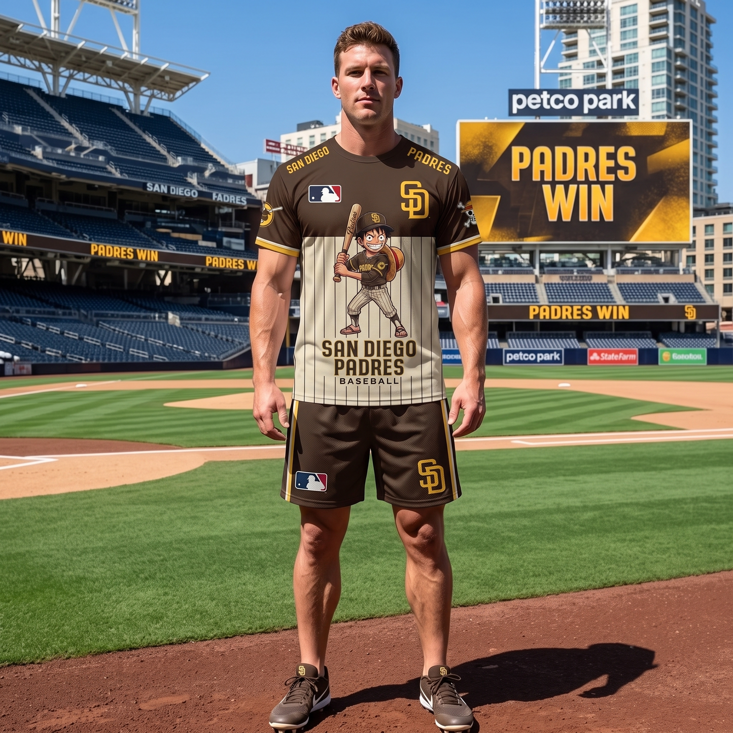 All 30 Teams Available-COMBO GIFTS FOR BASEBALL FAN | Sport Fan Set — T-Shirt + Shorts