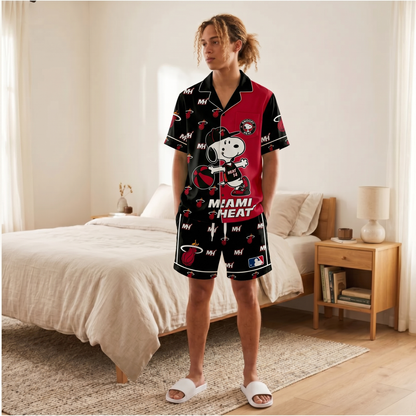 SHORT-SLEEVE PAJAMAS SET FOR BASKETBALL FAN
