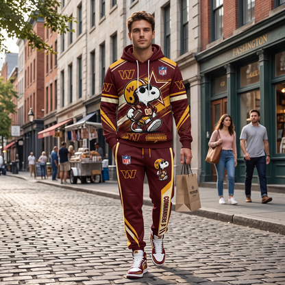 NFL Dog Football Fan Hoodie & Sweatpants & High Sneakers | All 32 Teams Available