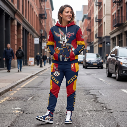 Women’s Basketball Fan Combo Set — Hoodie & Sweatpants and High Sneakers | All 15 WNBA Teams Available