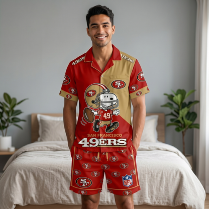 SHORT-SLEEVE PAJAMAS SET FOR TOP TEAM FAN