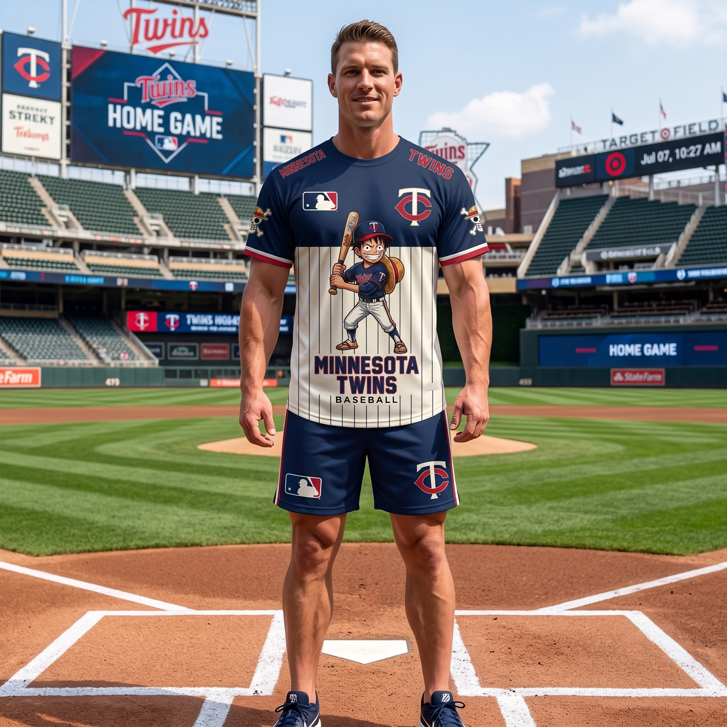 All 30 Teams Available-COMBO GIFTS FOR BASEBALL FAN | Sport Fan Set — T-Shirt + Shorts