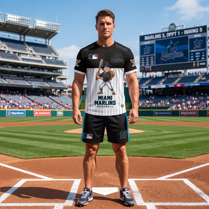 All 30 Teams Available-COMBO GIFTS FOR BASEBALL FAN | Sport Fan Set — T-Shirt + Shorts