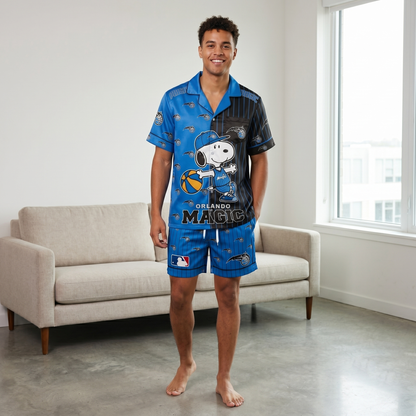 SHORT-SLEEVE PAJAMAS SET FOR BASKETBALL FAN