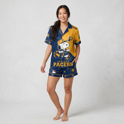 SHORT-SLEEVE PAJAMAS SET FOR BASKETBALL FAN