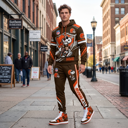 NFL Dog Football Fan Hoodie & Sweatpants & High Sneakers | All 32 Teams Available