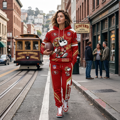 NFL Dog Football Fan Hoodie & Sweatpants & High Sneakers | All 32 Teams Available