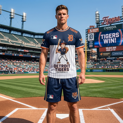 All 30 Teams Available-COMBO GIFTS FOR BASEBALL FAN | Sport Fan Set — T-Shirt + Shorts