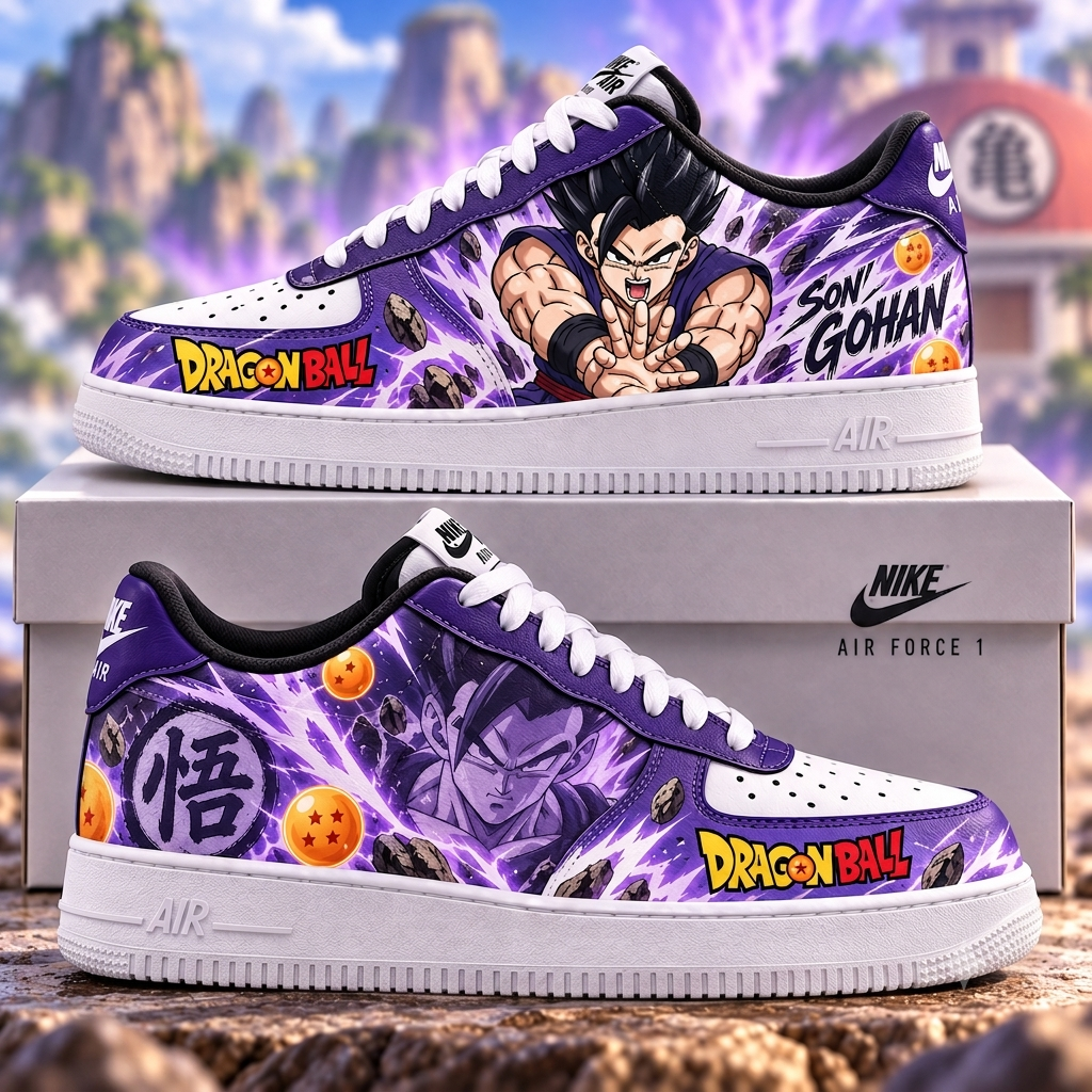 Dragon Ball Son Gohan Fan Shoes — Anime Sneaker Gift