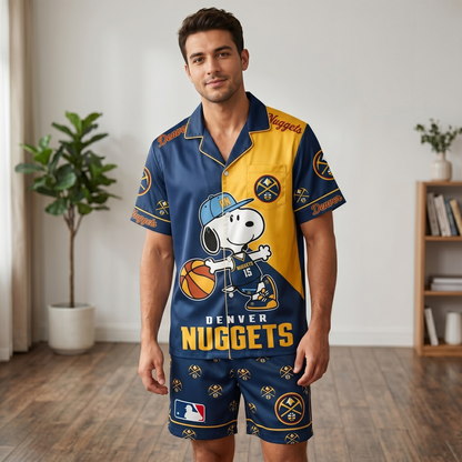 SHORT-SLEEVE PAJAMAS SET FOR BASKETBALL FAN