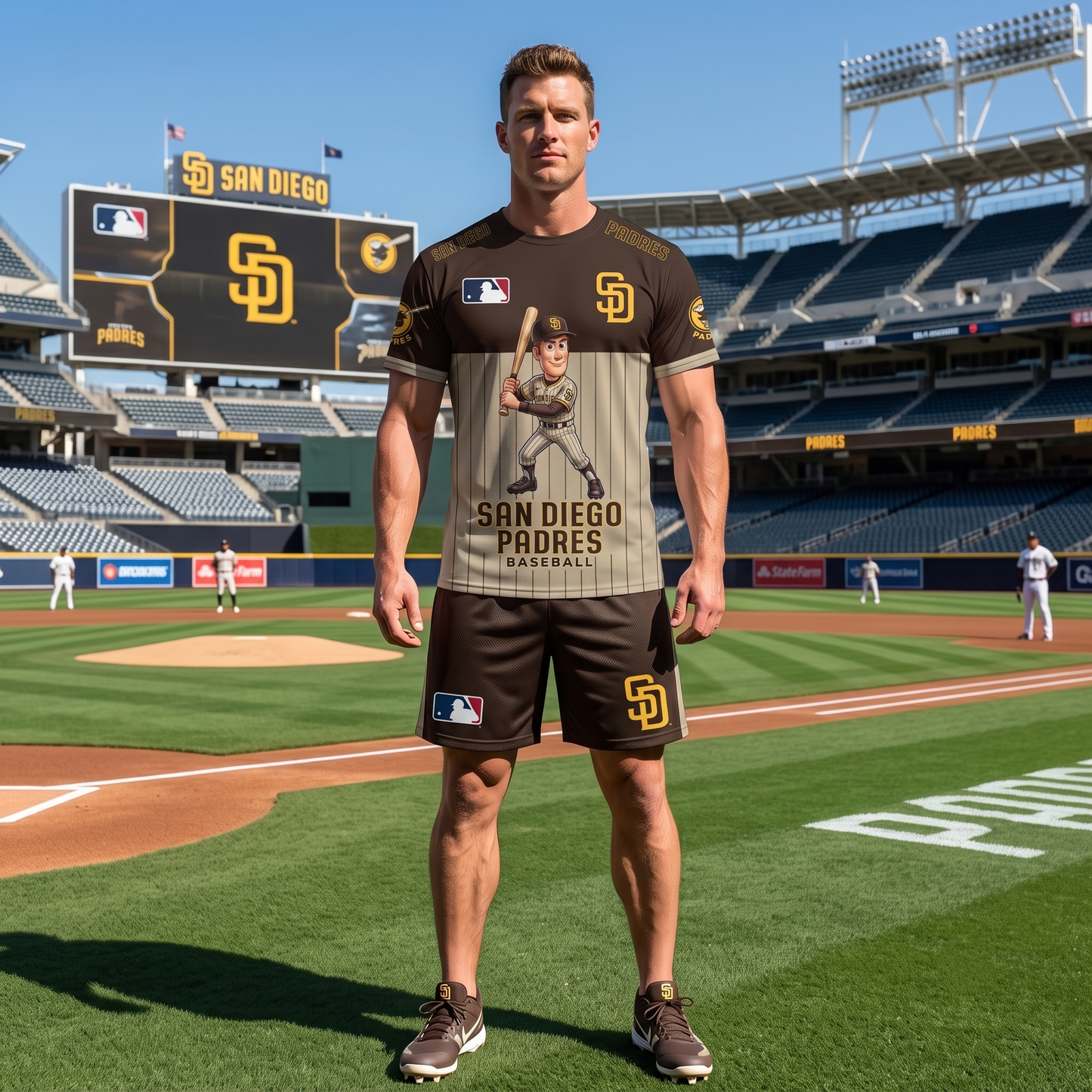 All 30 Teams Available-COMBO GIFTS FOR BASEBALL FAN | Sport Fan Set — T-Shirt + Shorts