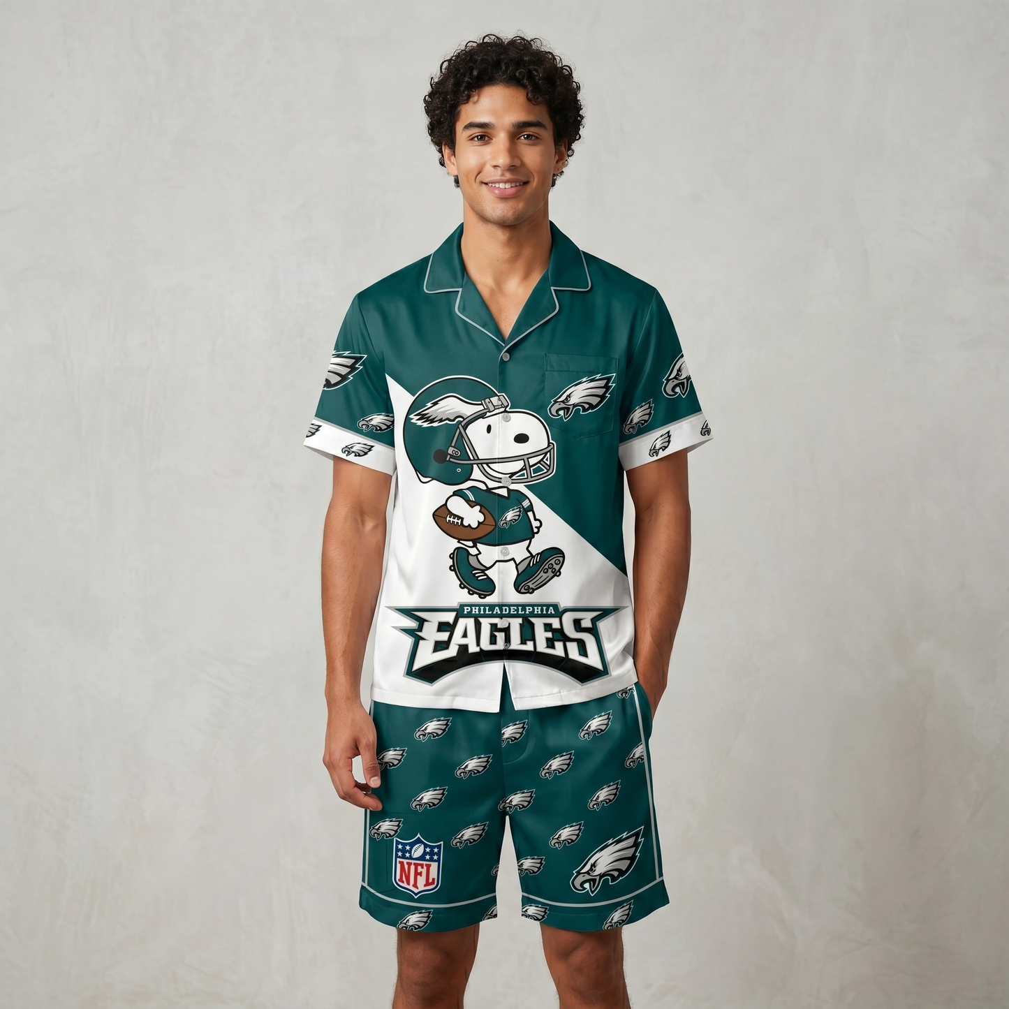 SHORT-SLEEVE PAJAMAS SET FOR TOP TEAM FAN