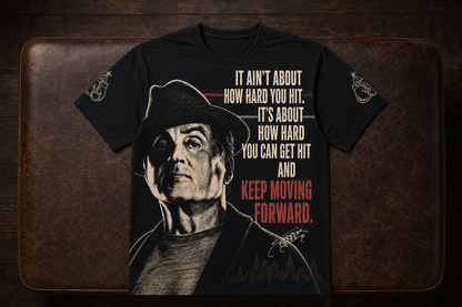 Keep Moving Forward – Vintage Fighter Graphic T-Shirt