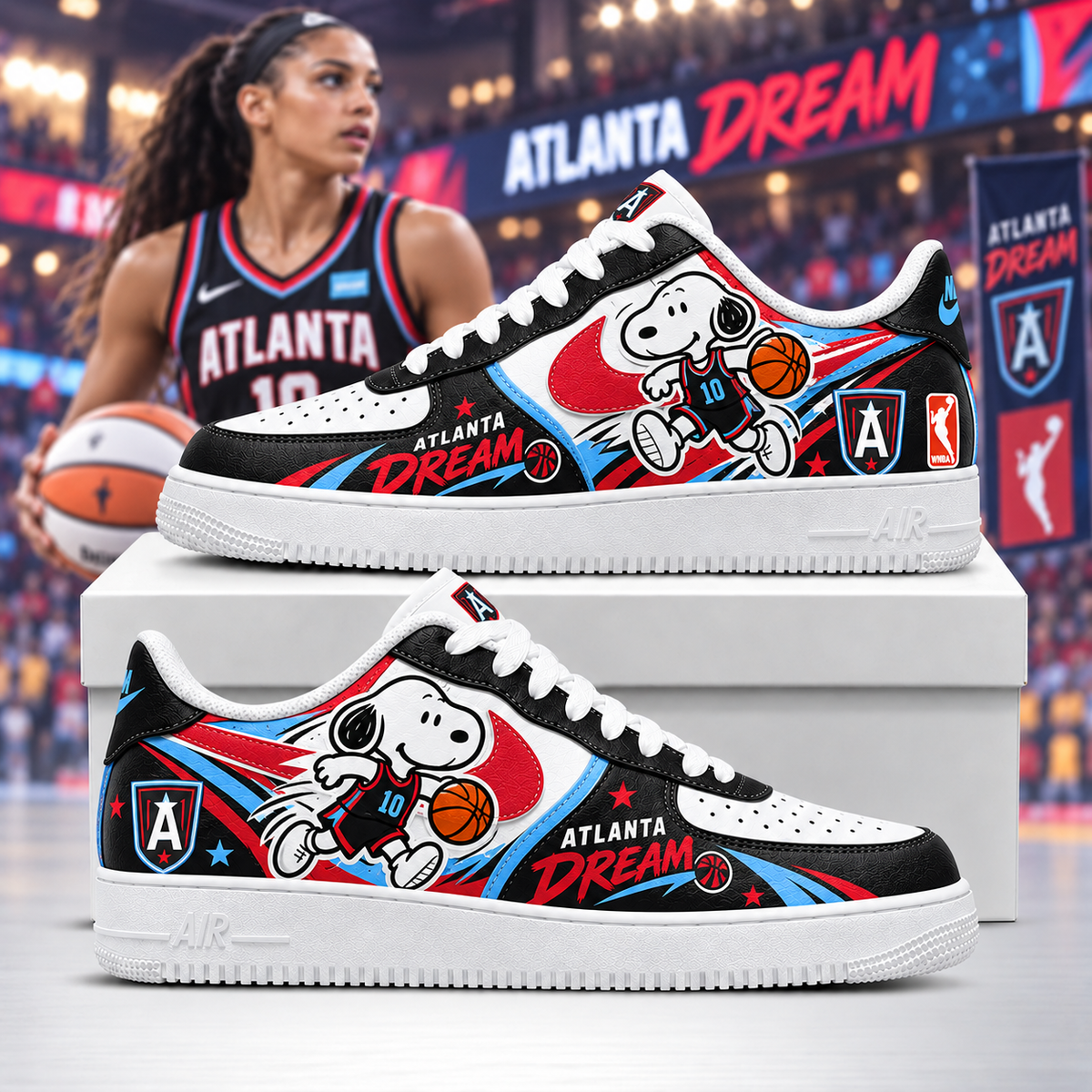 Beagle Dog - Women’s Basketball Fan Sneakers | All 15 WNBA Teams Available -Ver2