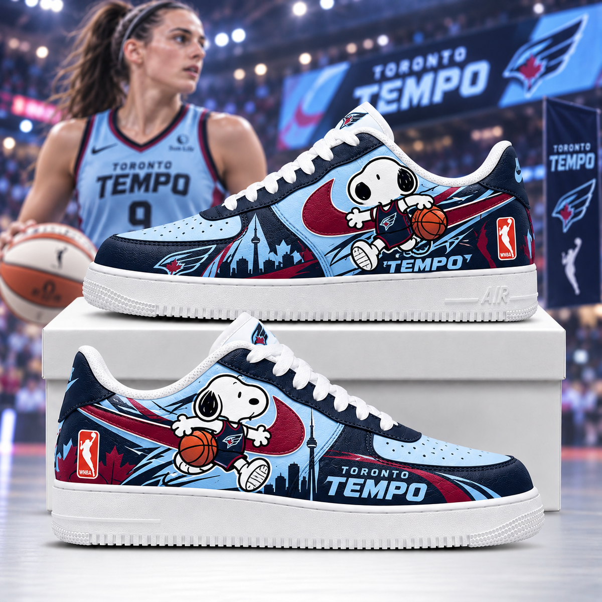 Beagle Dog - Women’s Basketball Fan Sneakers | All 15 WNBA Teams Available -Ver2