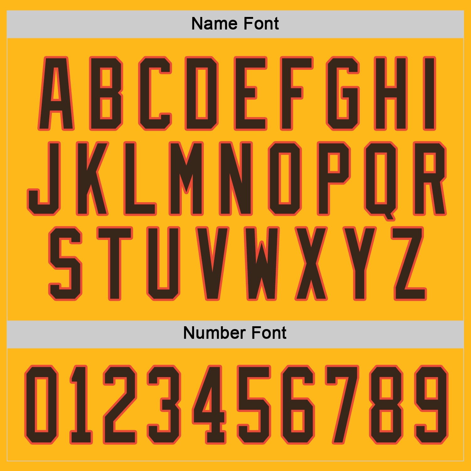 Custom Gold Brown-Orange Hockey Jersey