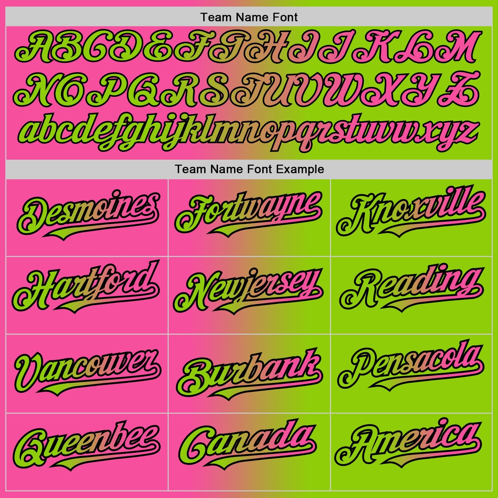 Custom Neon Green Pink-Black Authentic Gradient Fashion Baseball Jersey