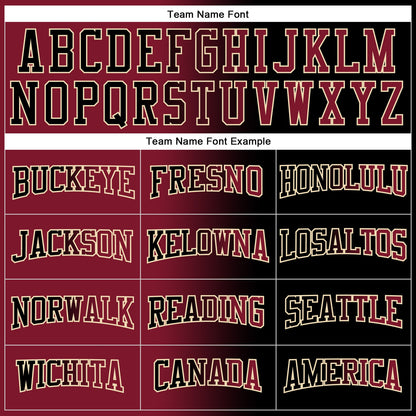 Custom Stitched Black Crimson-City Cream Gradient Fashion Sports Pullover Sweatshirt Hoodie